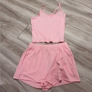 NO BOUNDARIES baby pink lounge set